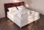 Pack lit complet 180x200 cm - Matelas + Sommier Blanc (en kit) + 2 oreillers + Couette - Balmoral