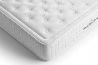 Ensemble Matelas Sommier 135x190 cm - Sommier Noir (en kit) - Buckingham