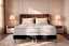 Ensemble Matelas Sommier 160x200 cm - 2 Sommiers Noir - George V