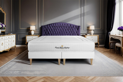Ensemble Matelas Sommier 180x200 cm - 2 Sommiers Blanc - Nottingham
