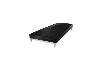 Ensemble Matelas Sommier 80x200 cm - Sommier Noir (déjà monté) - George V