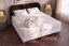 Pack lit complet 200x200 cm - Matelas + Sommier Blanc (en kit) + 2 oreillers + Couette - Nottingham