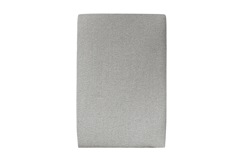 Tête de lit 90 cm Tapissée - Tissu Bouclette Gris