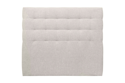 Tête de lit 200 cm Capitonnée - Tissu Toile Natté Beige Clair