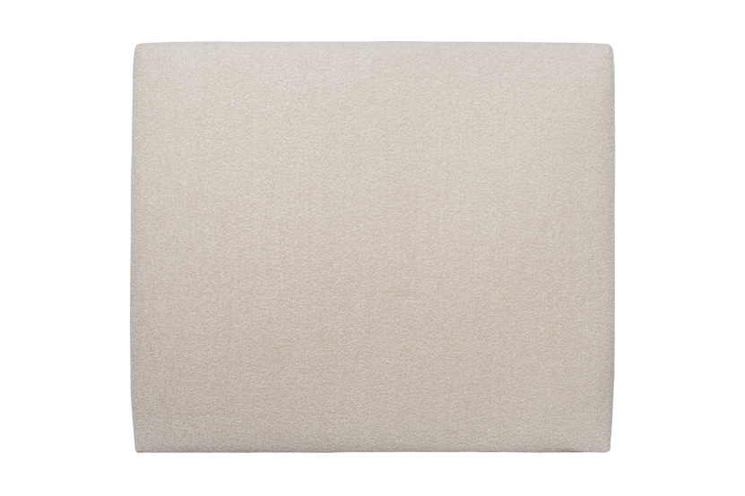 Tête de lit 150 cm Tapissée - Tissu Bouclette Beige Clair