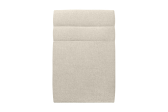 Tête de lit 90 cm Lignes - Tissu Toile Natté Beige Clair