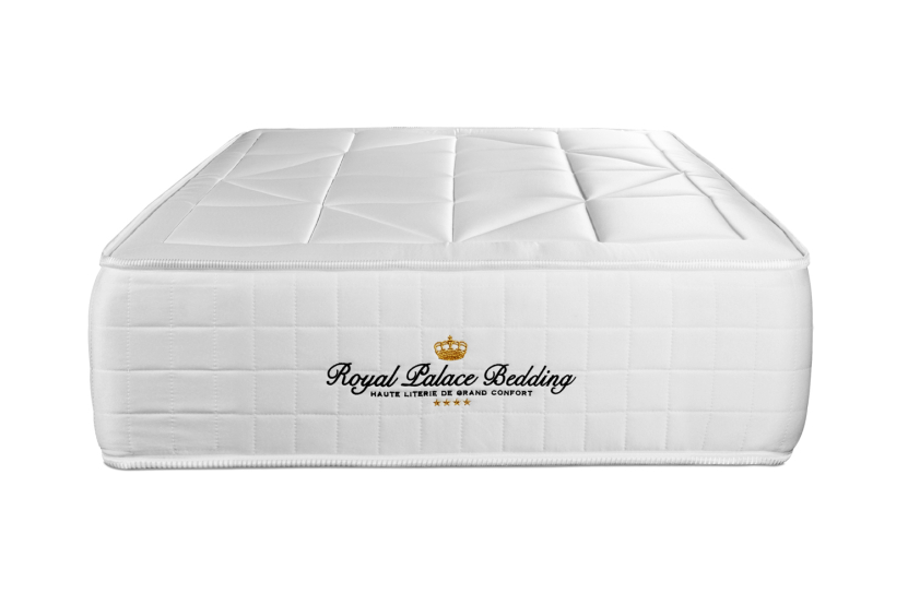 Ensemble Matelas Sommier 90x200 cm - Sommier Gris (déjà monté) - Windsor