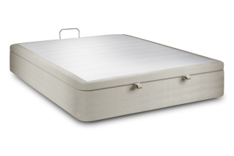 Sommier Coffre 140x200 cm - Velours - Taupe