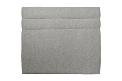 Tête de lit 200 cm Lignes - Tissu Bouclette Gris