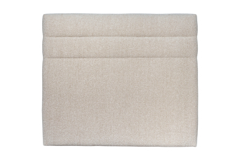 Tête de lit 200 cm Lignes - Tissu Bouclette Beige Clair