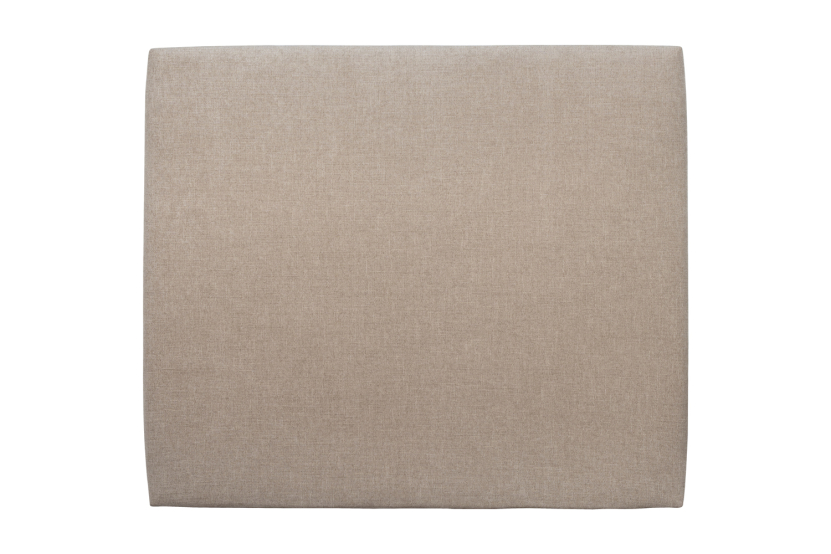 Tête de lit 140 cm Tapissée - Tissu Toile Natté Beige Brun