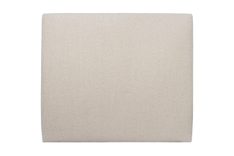 Tête de lit 200 cm Tapissée - Tissu Bouclette Beige Clair