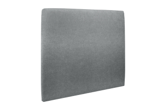 Tête de lit 150 cm Tapissée - Tissu Toile Natté Gris Anthracite