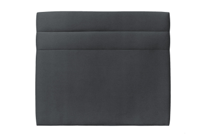 Tête de lit 200 cm Lignes - Tissu Velours Gris Anthracite