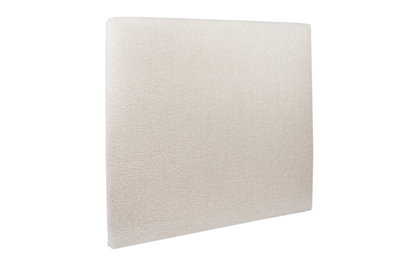Tête de lit 180 cm Tapissée - Tissu Bouclette Beige Clair