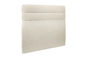 Tête de lit 160 cm Lignes - Tissu Toile Natté Beige Clair