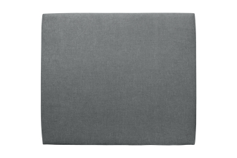 Tête de lit 200 cm Tapissée - Tissu Toile Natté Gris Anthracite
