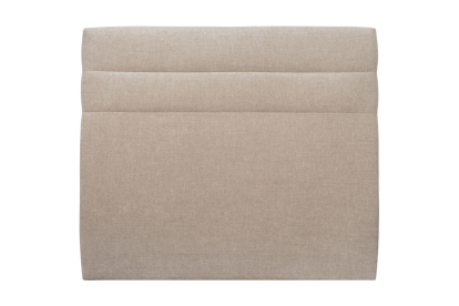 Tête de lit 180 cm Lignes - Tissu Toile Natté Beige Brun