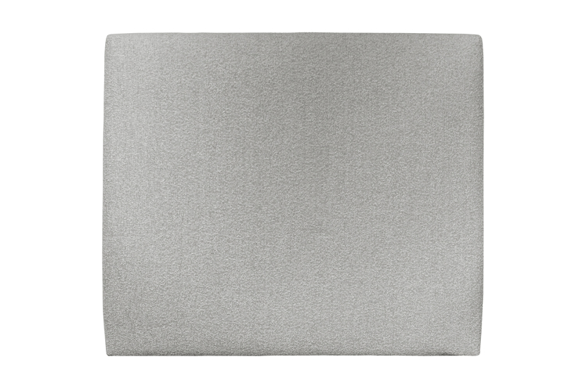 Tête de lit 135 cm Tapissée - Tissu Bouclette Gris