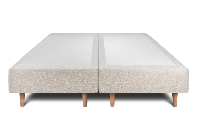 Ensemble Matelas Sommier 180x200 cm - 2 Sommiers Beige Clair (déjà monté) - Windsor