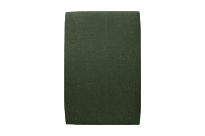Lit 90x200 cm - Sommier tapissier H35 cm + tête de lit tapissée - Tissu Toile natté Vert Kaki