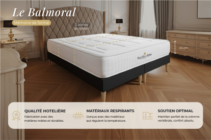 Matelas 130x220 cm Mémoire de forme - Balmoral