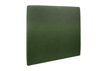 Lit 200x200 cm - Sommier à lattes H29 cm + tête de lit tapissée - Tissu Toile natté Vert Kaki