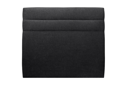 Tête de lit 150 cm Lignes - Tissu Toile Natté Noir