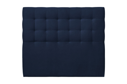 Tête de lit 140 cm Capitonnée - Tissu Velours Bleu Ocean