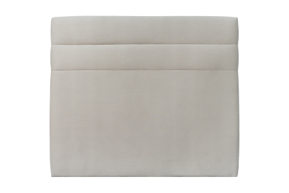 Tête de lit 140 cm Lignes - Tissu Velours Gris Clair