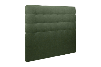 Tête de lit 135 cm Capitonnée - Tissu Toile Natté Vert Kaki