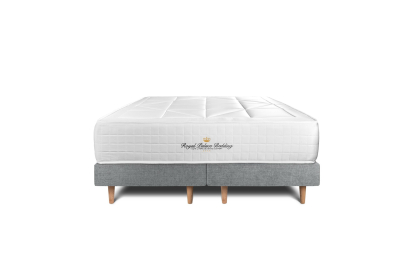 Ensemble Matelas Sommier 180x200 cm - Sommier Gris (déjà monté) - Windsor