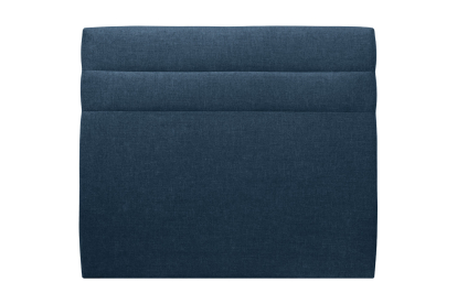 Tête de lit 160 cm Lignes - Tissu Toile Natté Bleu Ocean