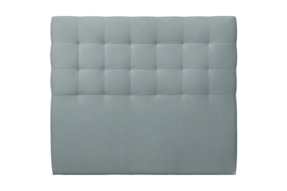Tête de lit 150 cm Capitonnée - Tissu Velours Gris Bleute