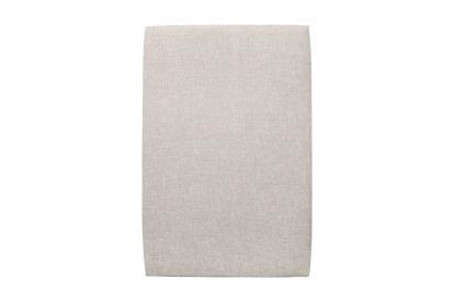 Lit 90x200 cm - Sommier à lattes H29 cm + tête de lit tapissée - Tissu Toile natté Beige Clair