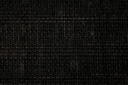 Lit 90x200 cm - Sommier tapissier H29 cm + tête de lit capitonnée - Tissu Toile natté Noir