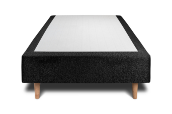 Sommier Tapissier 80x200 cm - H35 cm - Bouclette - Noir