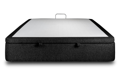 Sommier Coffre 200x200 cm - Bouclette - Noir