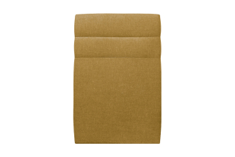 Tête de lit 90 cm Lignes - Tissu Toile Natté Jaune