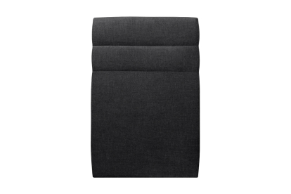 Tête de lit 90 cm Lignes - Tissu Toile Natté Noir