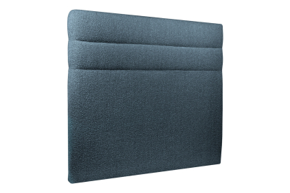 Tête de lit 150 cm Lignes - Tissu Bouclette Bleu