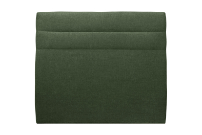 Tête de lit 200 cm Lignes - Tissu Toile Natté Vert Kaki