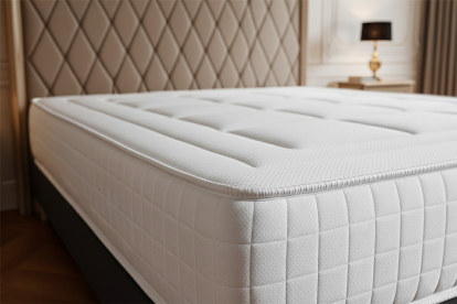 Pack lit complet 180x200 cm - Matelas + Sommier Noir + 2 oreillers + Couette - Balmoral