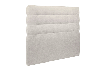 Lit coffre 160x200 cm avec Tête de lit capitonnée - Tissu Toile natté Beige Clair