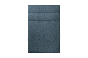 Tête de lit 90 cm Lignes - Tissu Bouclette Bleu