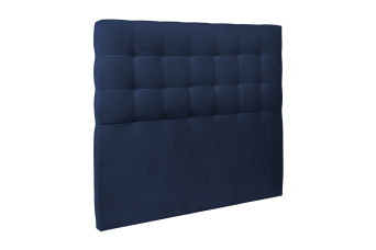 Tête de lit 140 cm Capitonnée - Tissu Velours Bleu Ocean