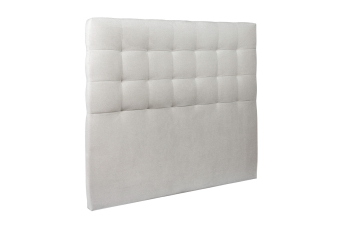 Tête de lit 180 cm Capitonnée - Tissu Velours Gris Clair