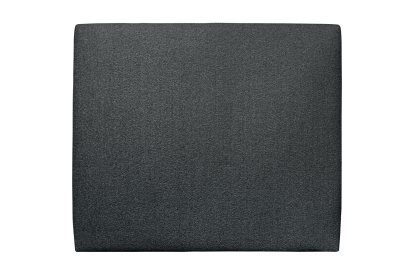 Tête de lit 135 cm Tapissée - Tissu Bouclette Noir