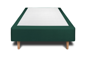 Sommier Tapissier 80x200 cm - H35 cm - Velours - Vert