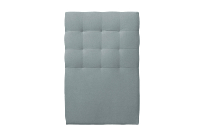 Tête de lit 90 cm Capitonnée - Tissu Velours Gris Bleute